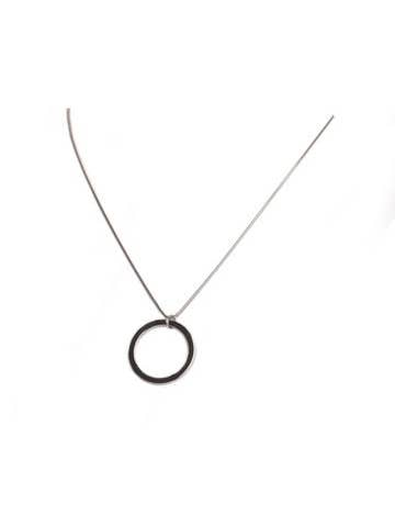 Unity Circle Snake Chain Necklace Silver 925 Sterling Silver for wholesale by Blanksn Jewellery