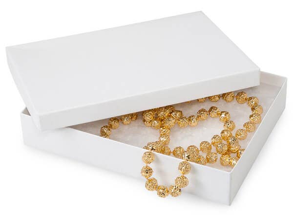 Recycled White Jewelry & Gift Boxes for wholesale on Faire6
