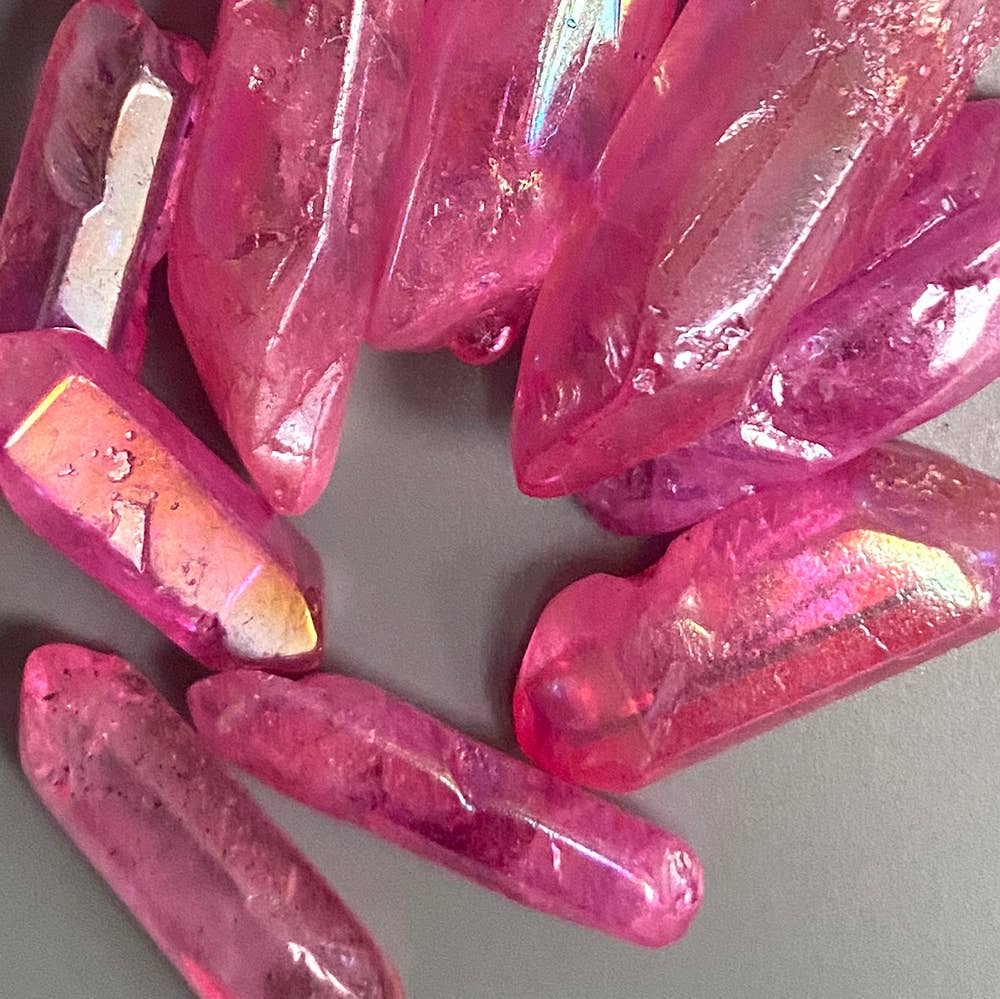 VIE – wholesale Spiritual stone/crystal – Electroplated Quartz Points, 2-3cm, Single8