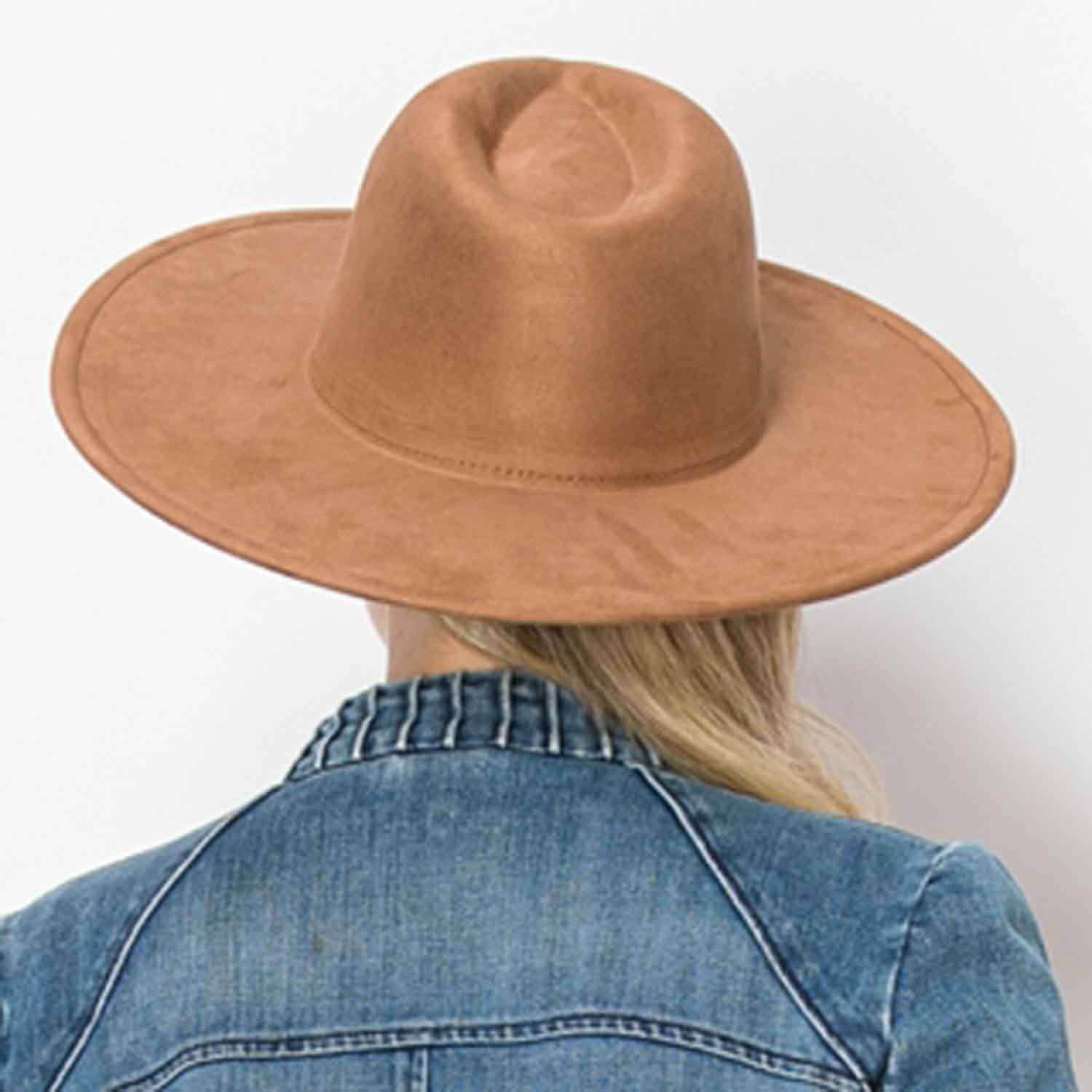 One and Only Accessories - Wholesale Fedora - Women's - Best seller Fashion Classic Wide Brim suede Hat New Color  (Copy)9