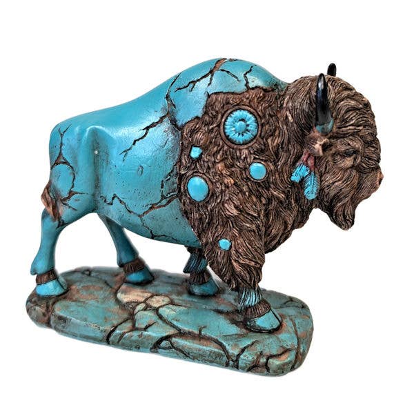 TURQUOISE COLOR BISON SMALL for wholesale by De Leon Collections