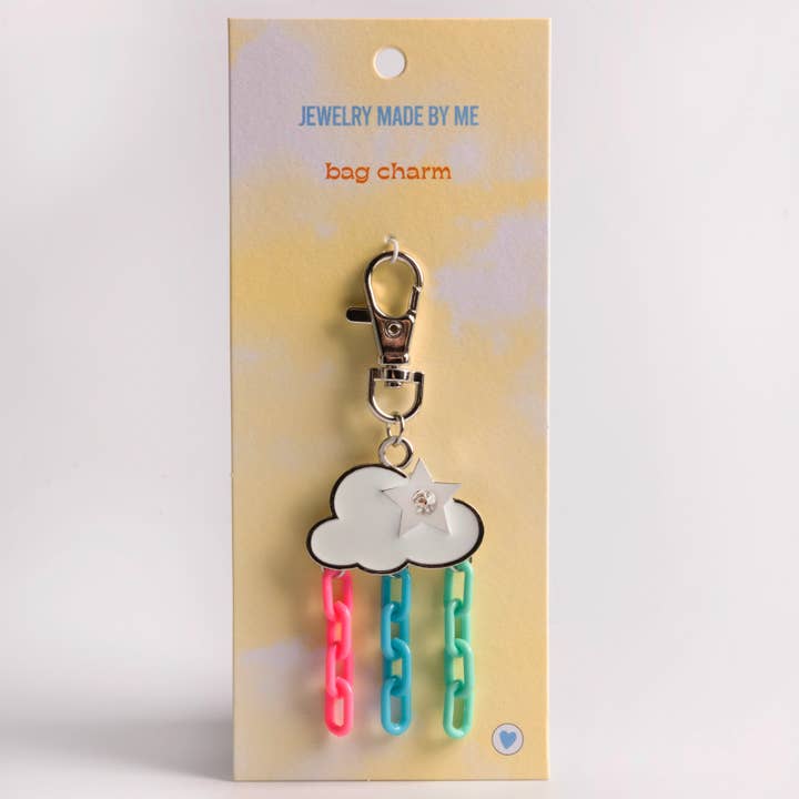 Enamel Cloud Bag Charm Clip for wholesale by Jewelry Made by Me