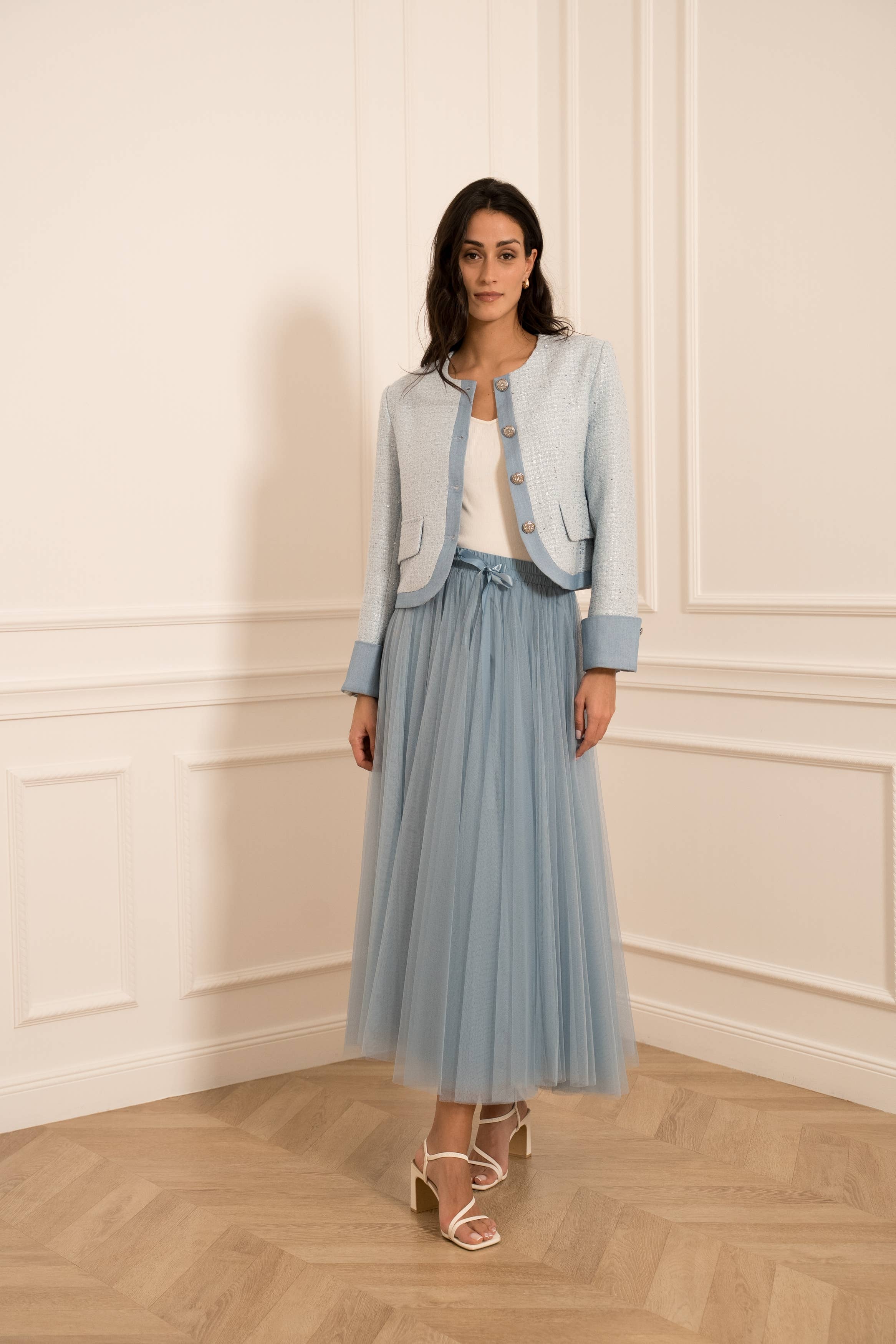 CHOKLATE PARIS - Vente Jupe – femme - Jupe longue Aria en tulle SS26 colors - CK0807743