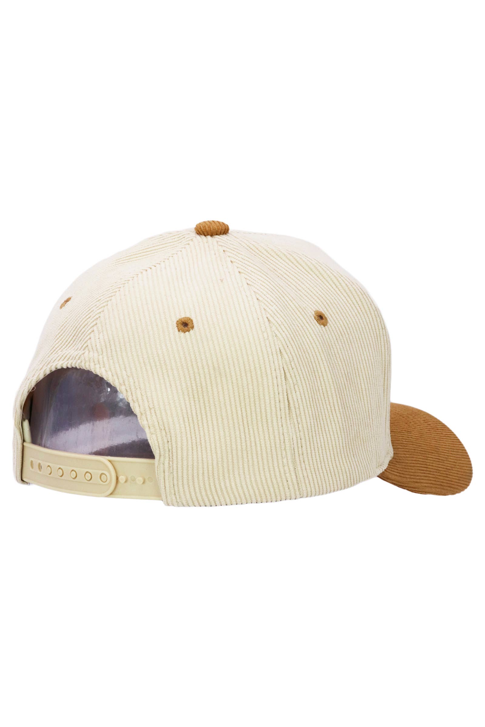 Cap Zone - Wholesale Baseball Cap - Unisex - Premium Corduroy Beige Upper Baseball Cap11