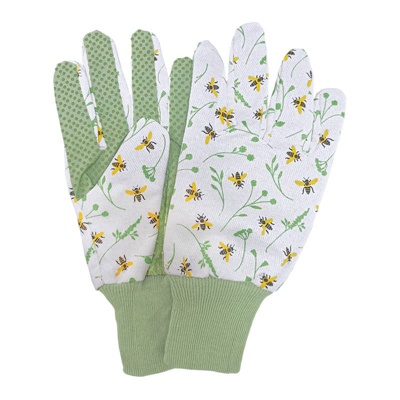 Esschert Design USA - Wholesale Garden Gloves - Bee Print Garden Gloves2