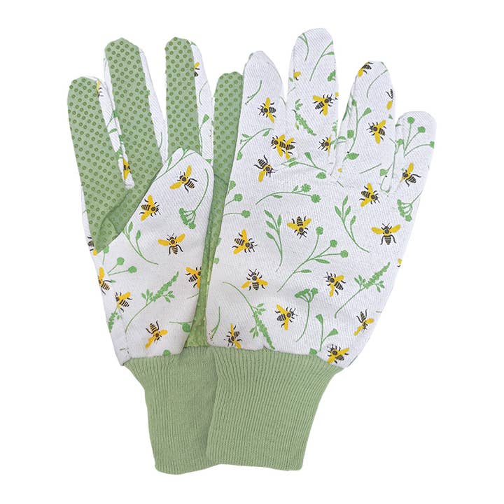 Esschert Design USA - Wholesale Garden Gloves - Bee Print Garden Gloves2