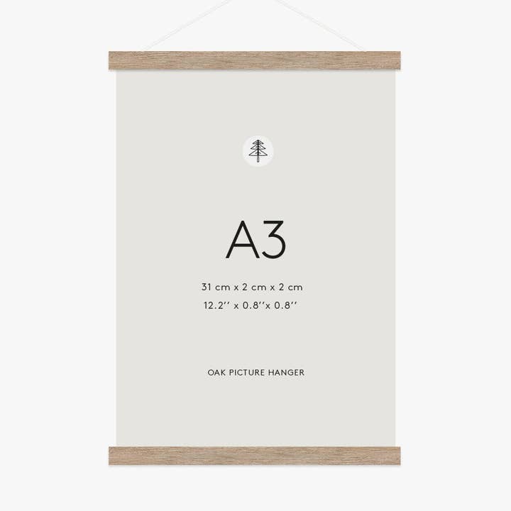 Magnetische Eikenhouten Posterklem, A3 voor wholesale door Little Otja