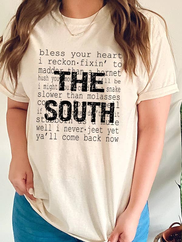 Southern Chic - Wholesale Screen Printed T-Shirt - Women's - The South Graphic Tee