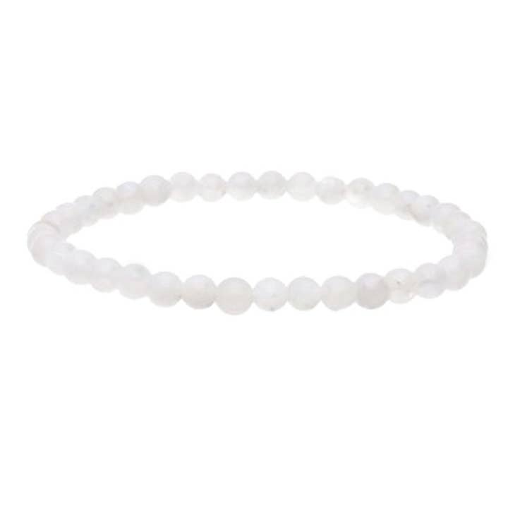 Bracelet Pierre de Lune Billes 4 mm pour la vente par Artisans de Madagascar