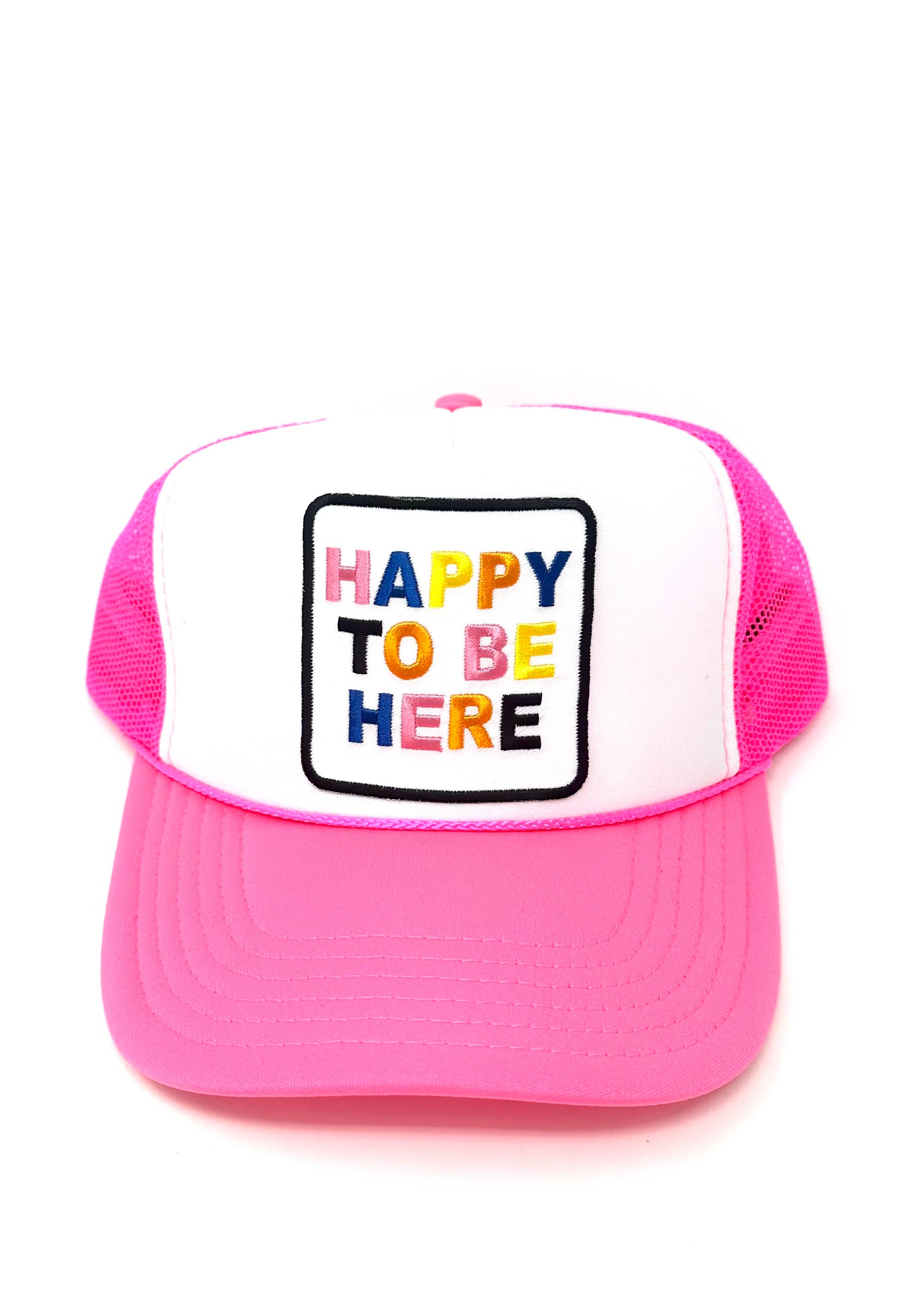 Après Babe - Vente Casquette de camionneur – femme - Casquette de camionneur ajustable « Happy To Be Here »7