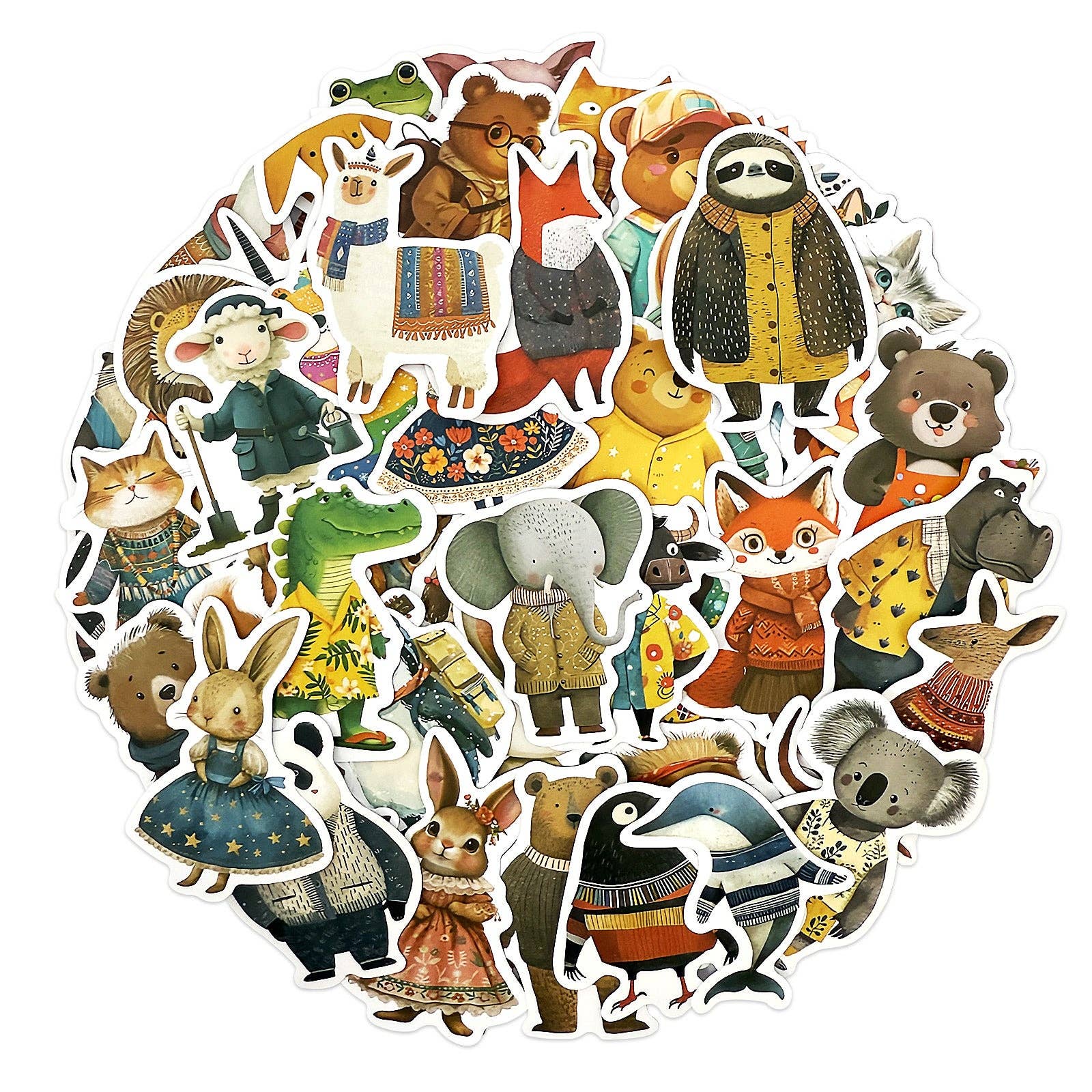 Wrapables.com - Wholesale Sticker - Wrapables Waterproof Vinyl Stickers, 100pcs, Rustic Creature0