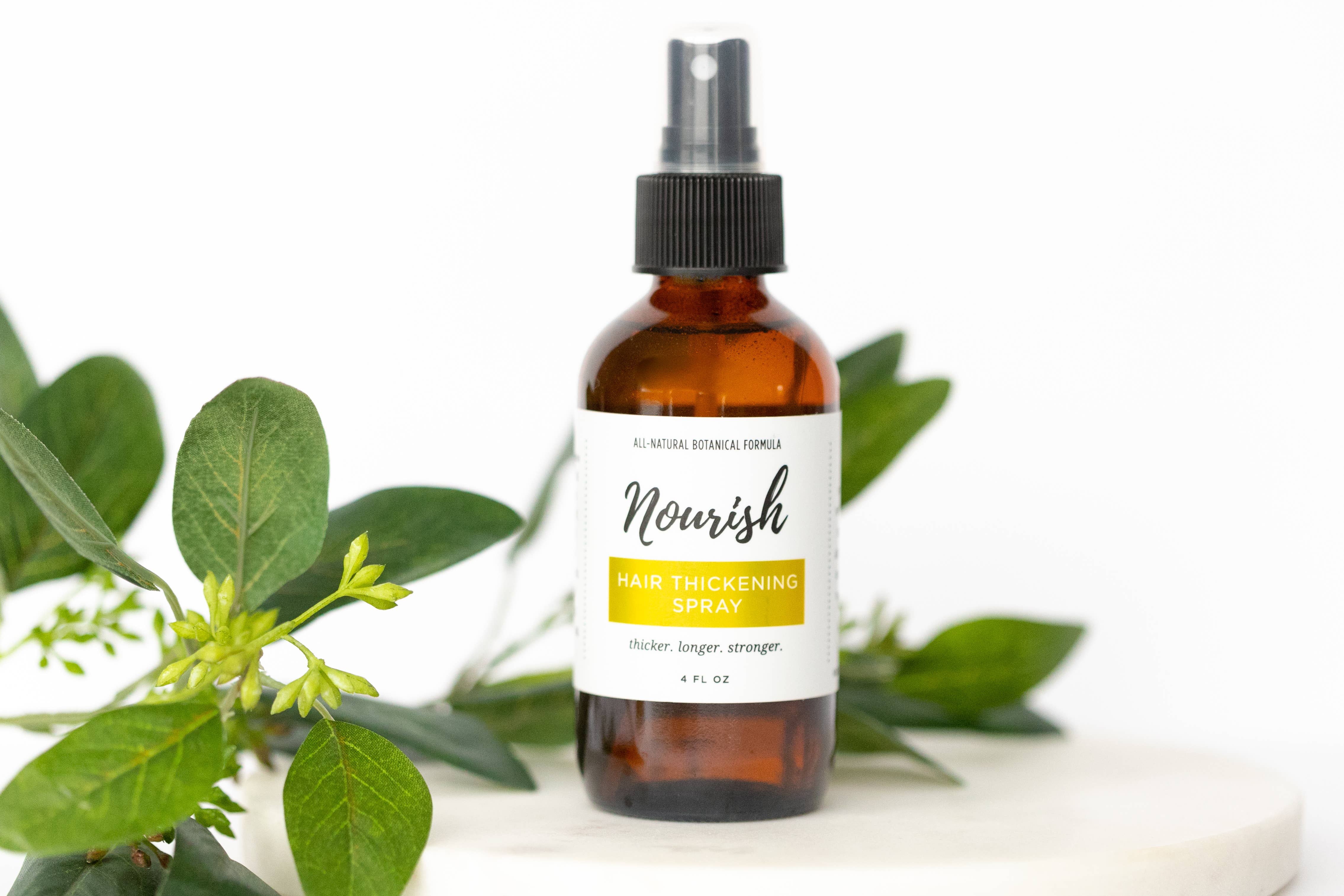 Nourish Natural Products - Wholesale Hair Spray - Hair Thickening Spray to boost volume and growth3