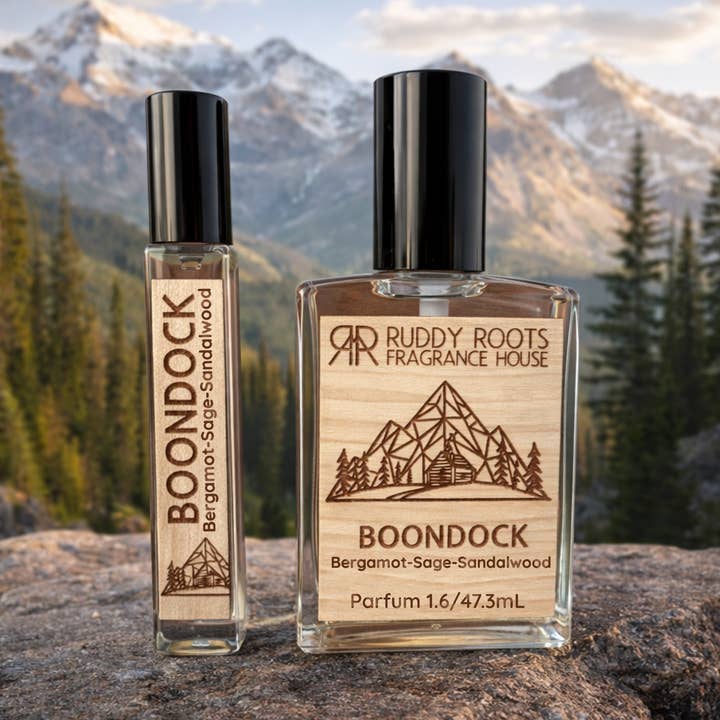 Parfum pour Homme Boondock pour la vente par Ruddy Roots Mercantile & Fragrance House