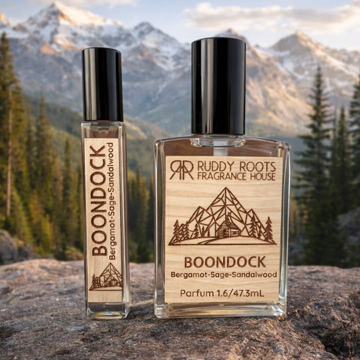 Parfum pour Homme Boondock pour la vente par Ruddy Roots Mercantile & Fragrance House