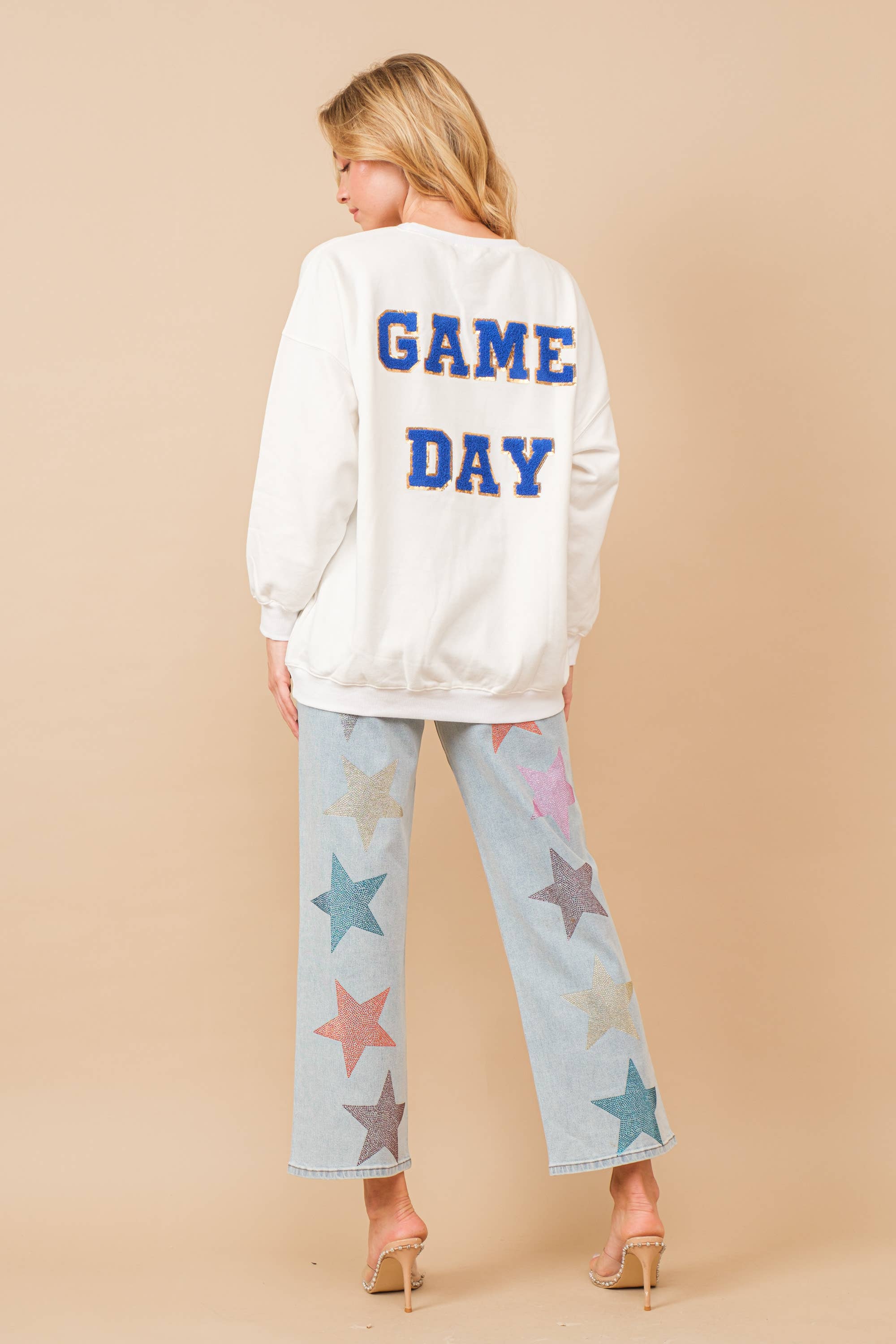 Blue B – wholesale Jeans – Women’s – 80024P - Star Rhinestone Embellishment Straight Leg Jeans6