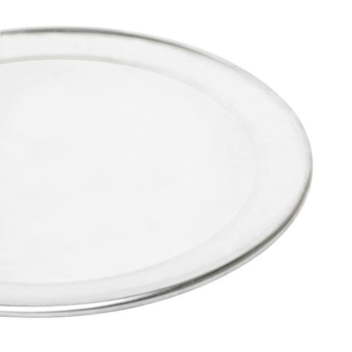 KT Supply - Vendita all'ingrosso Contenitori/Organizer da cucina - Vassoio per pizza in alluminio con bordo largo 14", confezione da 12