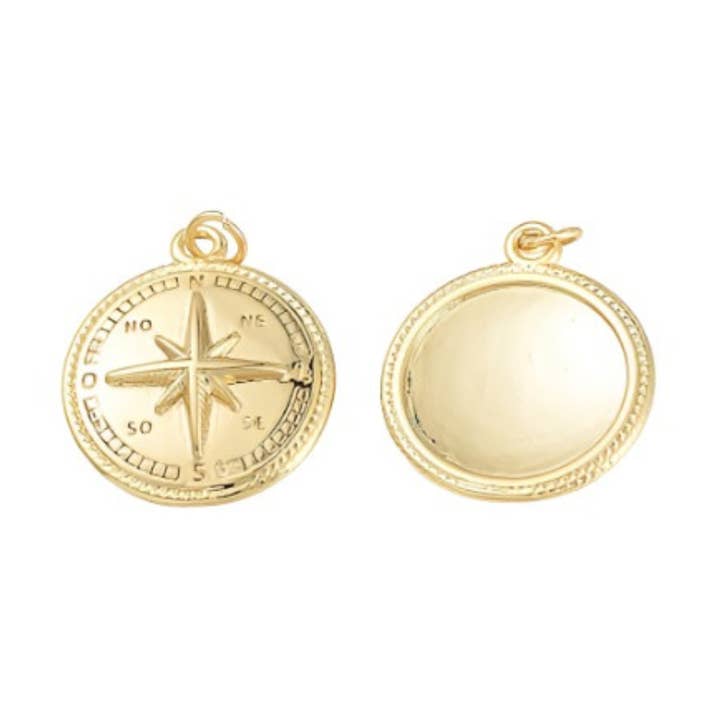 Guld Find din vej Kompascharme for engroshandel hos The Charm Bar Company