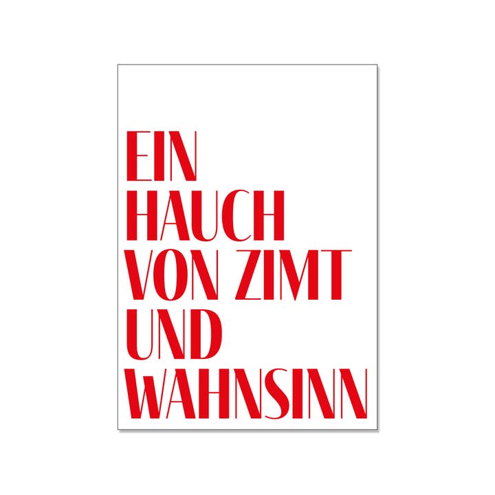 17;30 - Wholesale Postcard - Postcard – A Touch of Cinnamon and Madness