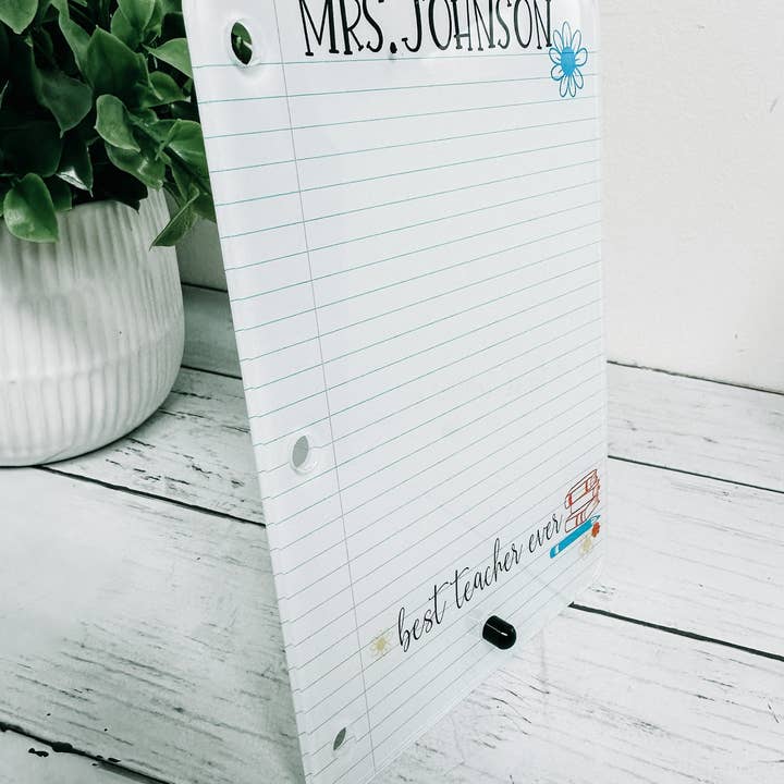 WT Custom Designs - Wholesale Whiteboard/Dry-Erase Board - Teacher Gift, Best Teacher Ever Desk Decor, Teacher Dry Eras7
