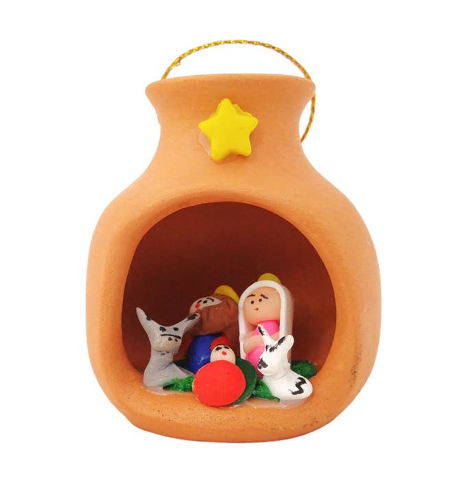 Bread Dough Nativity in a Terra Cotta Pot for wholesale by Sedona Spirit