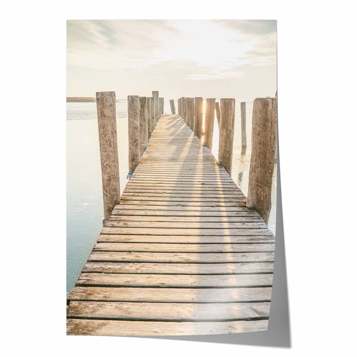 Wooden Pier at Sunset | Fine Art Photography Print for wholesale by Natasha Riha Photography