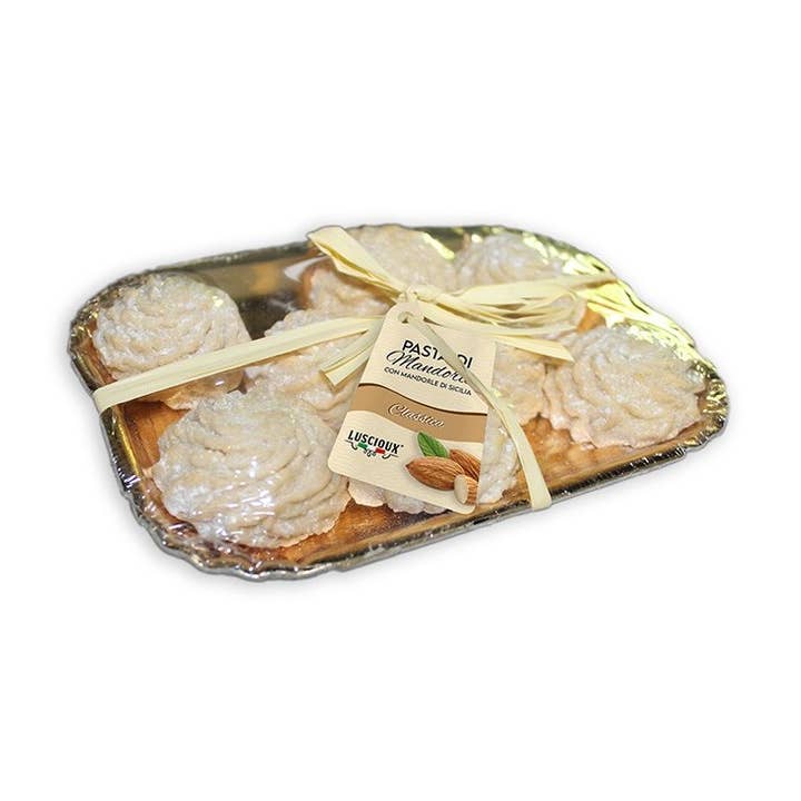 LUSCIOUX - OMNIA GROUP SRL - Wholesale Cookie - Classic Almond Paste in a tray | 150 g0