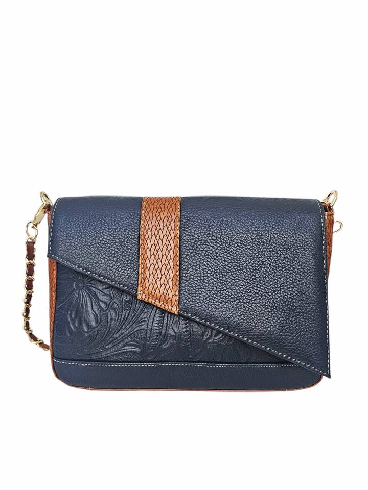The Marquesa Crossbody Bag - Navy for wholesale by MAVIS BY HERRERA