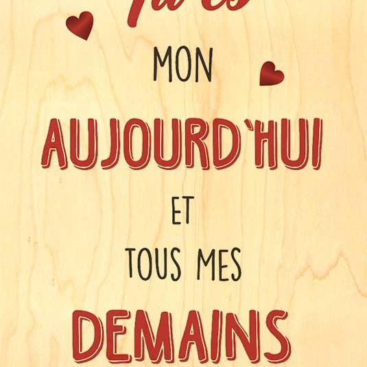 Cartão Happy Wood Hoje por atacado de Hironwoods