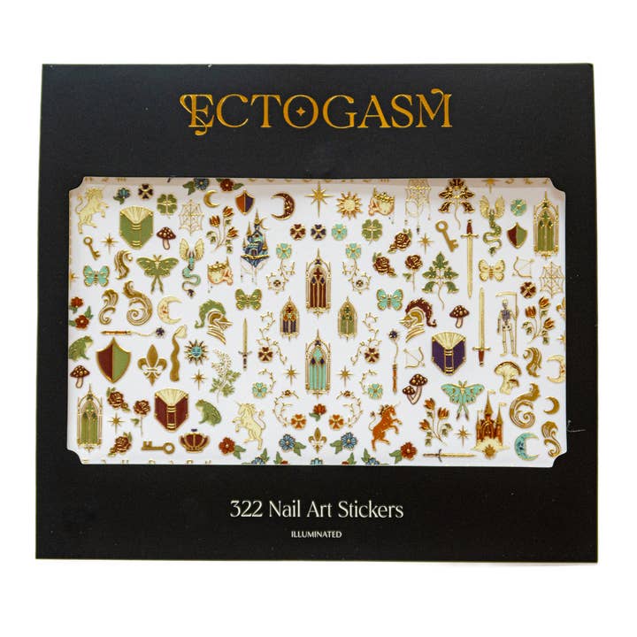 Ectogasm – wholesale Nail art/decal – Illuminated Manuscript Medieval Nail Stickers