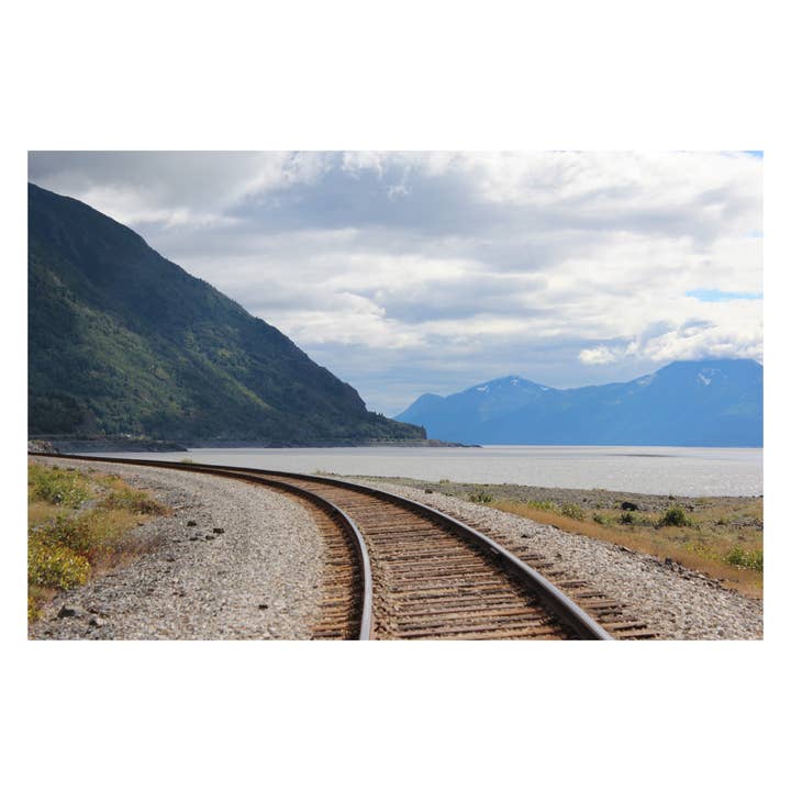 Alaska Railroad, Turnagain Arm - Fine Art Print for wholesale by Britt Vasina Studio