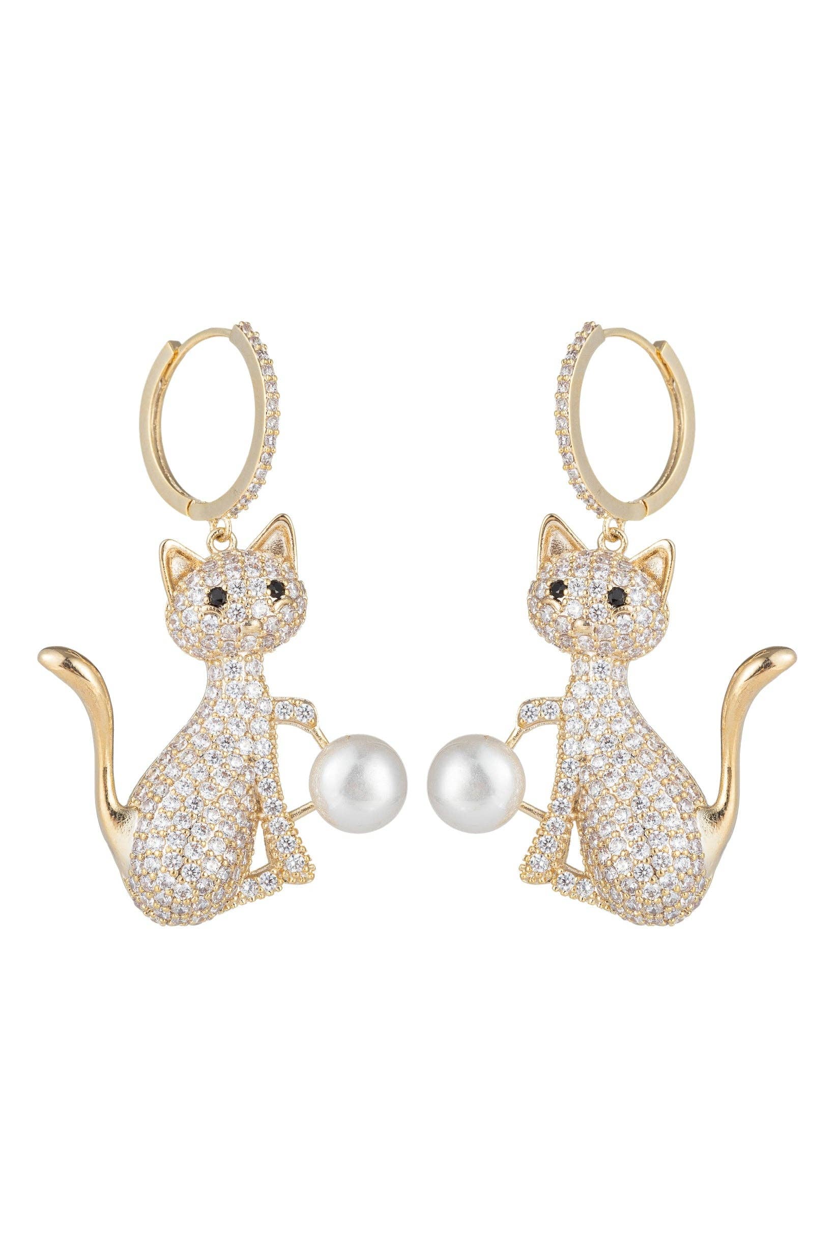 Eye Candy Los Angeles - Wholesale Dangle Earrings - Cat Earrings0