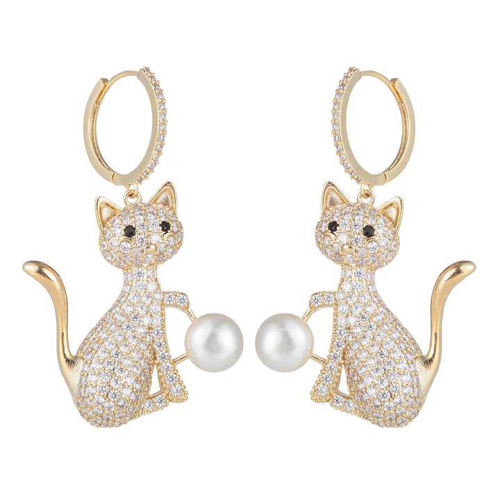 Eye Candy Los Angeles - Wholesale Dangle Earrings - Cat Earrings