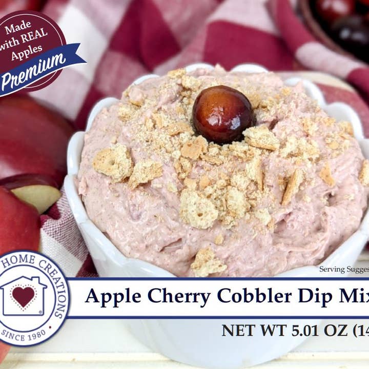 Country Home Creations - Wholesale Dip - Apple Cherry Cobbler Dip Mix