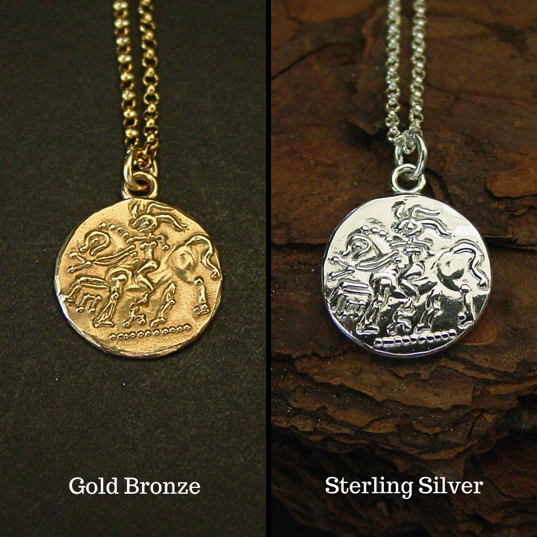 Vis a Vis Jewelry - Wholesale Halskettinghanger - Rhiannon Keltische muntenketting - Gallische godin Epona7