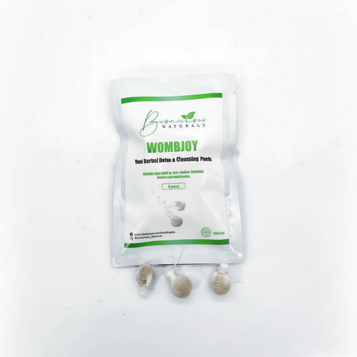 bconsciousnaturals - Venta al por mayor Toallitas/limpiadores íntimos - Bconscious Naturals™ Womb Joy (4 piezas) Perla de Limpieza Yoni Natural Yoni Detox para la Salud Femenina, Rejuvenecimiento y Apoyo para el SOP5
