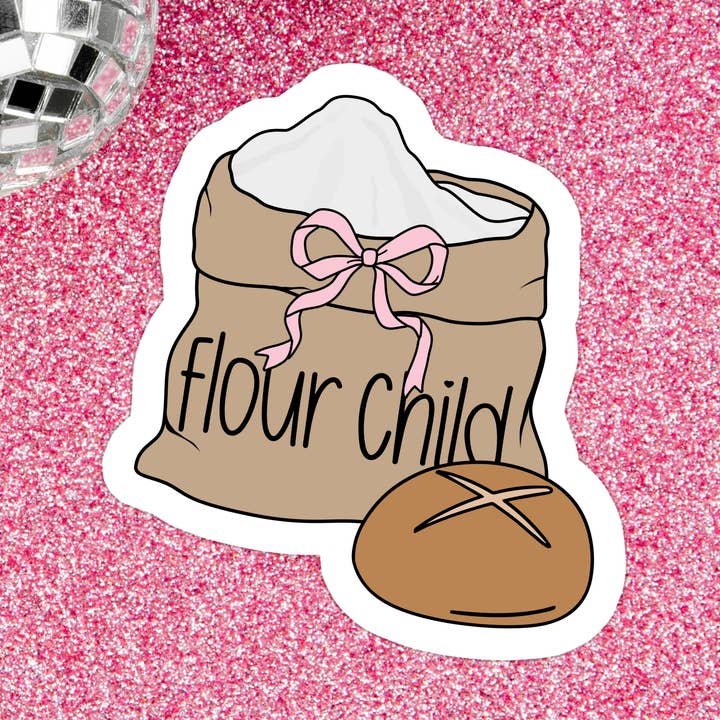 Baker Bread Relatable Funny Waterproof Vinyl Sticker for wholesale by Stickers+ X Ashley Bexar