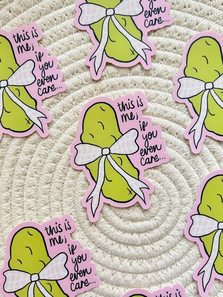 Det här är jag om du ens bryr dig klistermärke 6x7,6 cm. för wholesale av taelormade