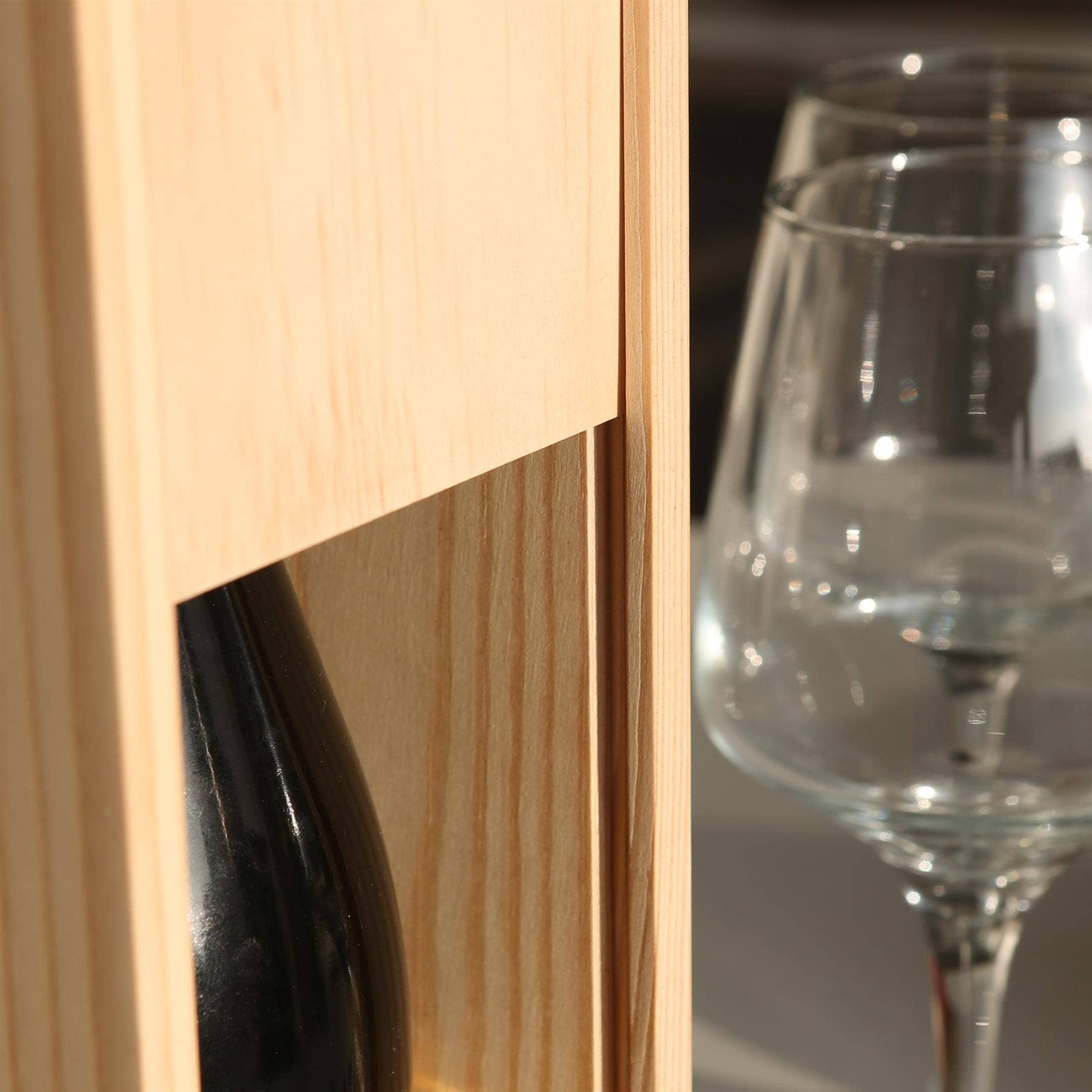 Rinkit Ltd - Wholesale Wine Gift Bag - Single Bottle Wooden Wine Box2