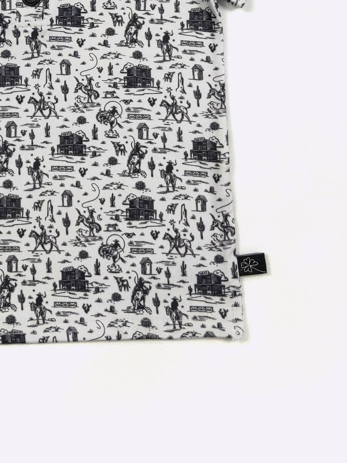 Clover Cottage - Wholesale T-Shirt - Kids - Black & White Western Boy Collar Shirt4
