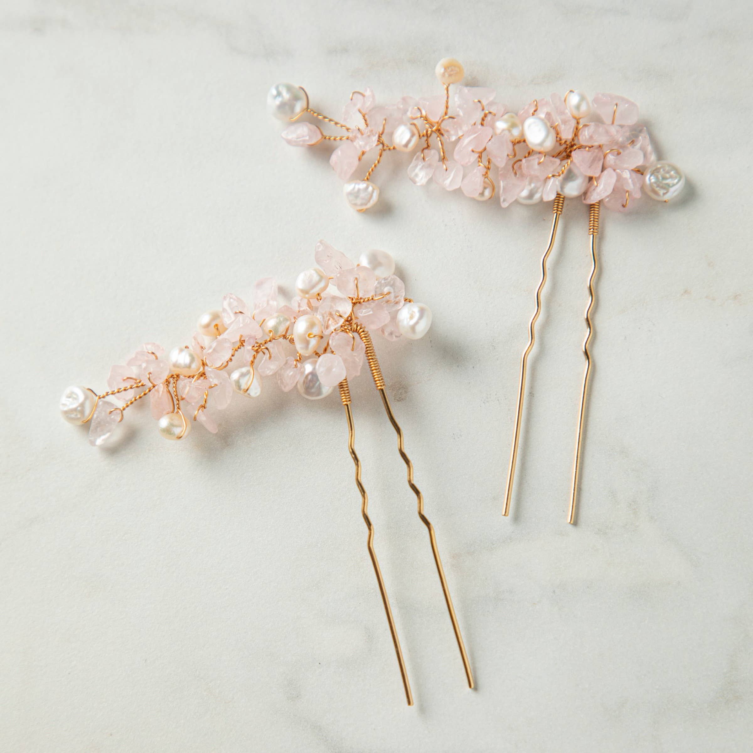 SallyJaneBridal - Wholesale Hair Pin - Natalie Hairpins Gold - bridal hair jewelry - set of 23