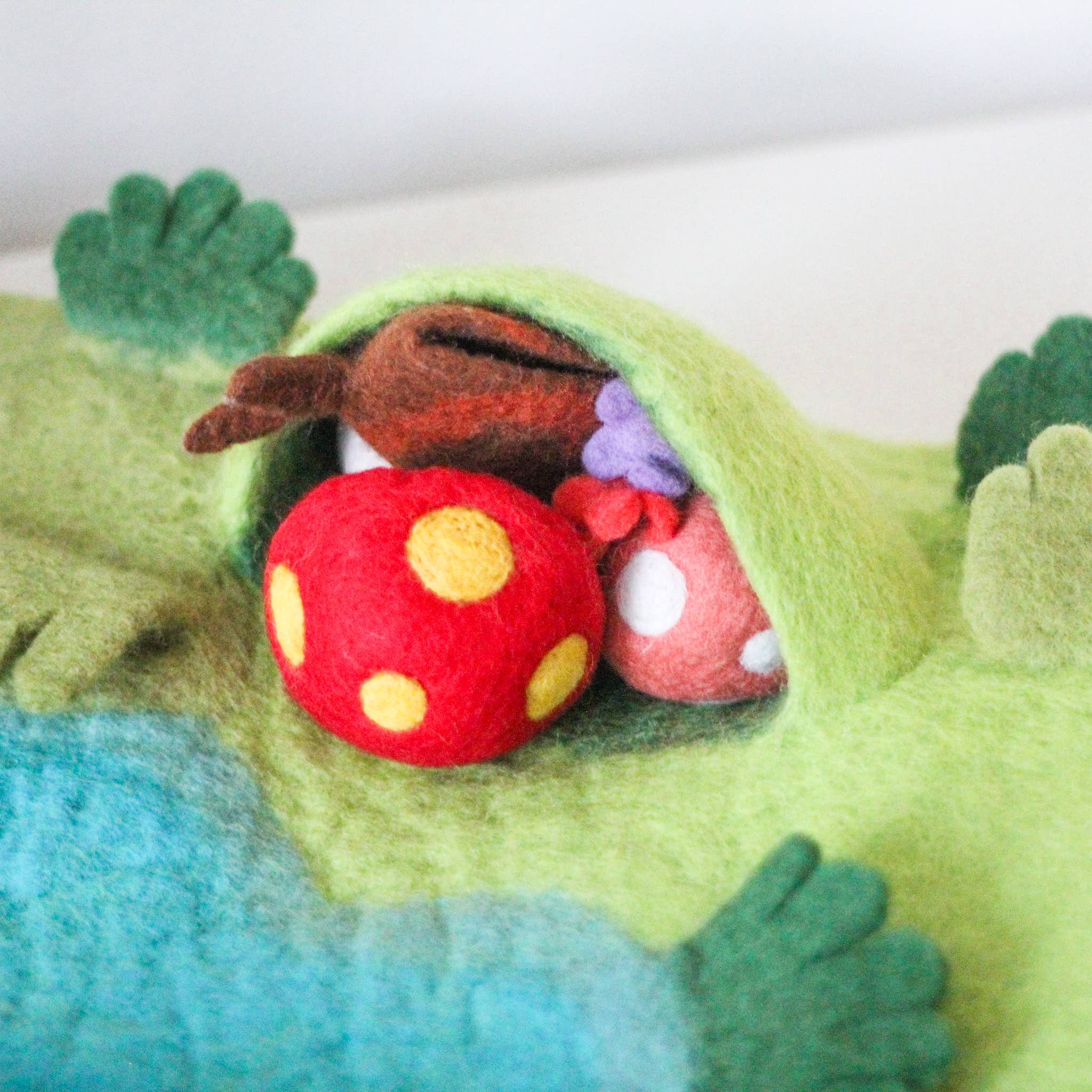 Play Planet - Wholesale Play Mat - Kids & Baby - Fairy Garden Pond Felted Play Mat Set | Felted Play Mat3