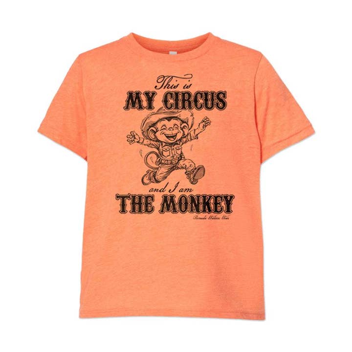THIS IS MY CIRCUS AND I AM THE MONKEY Youth Western Tee for wholesale by Remuda Western Wear