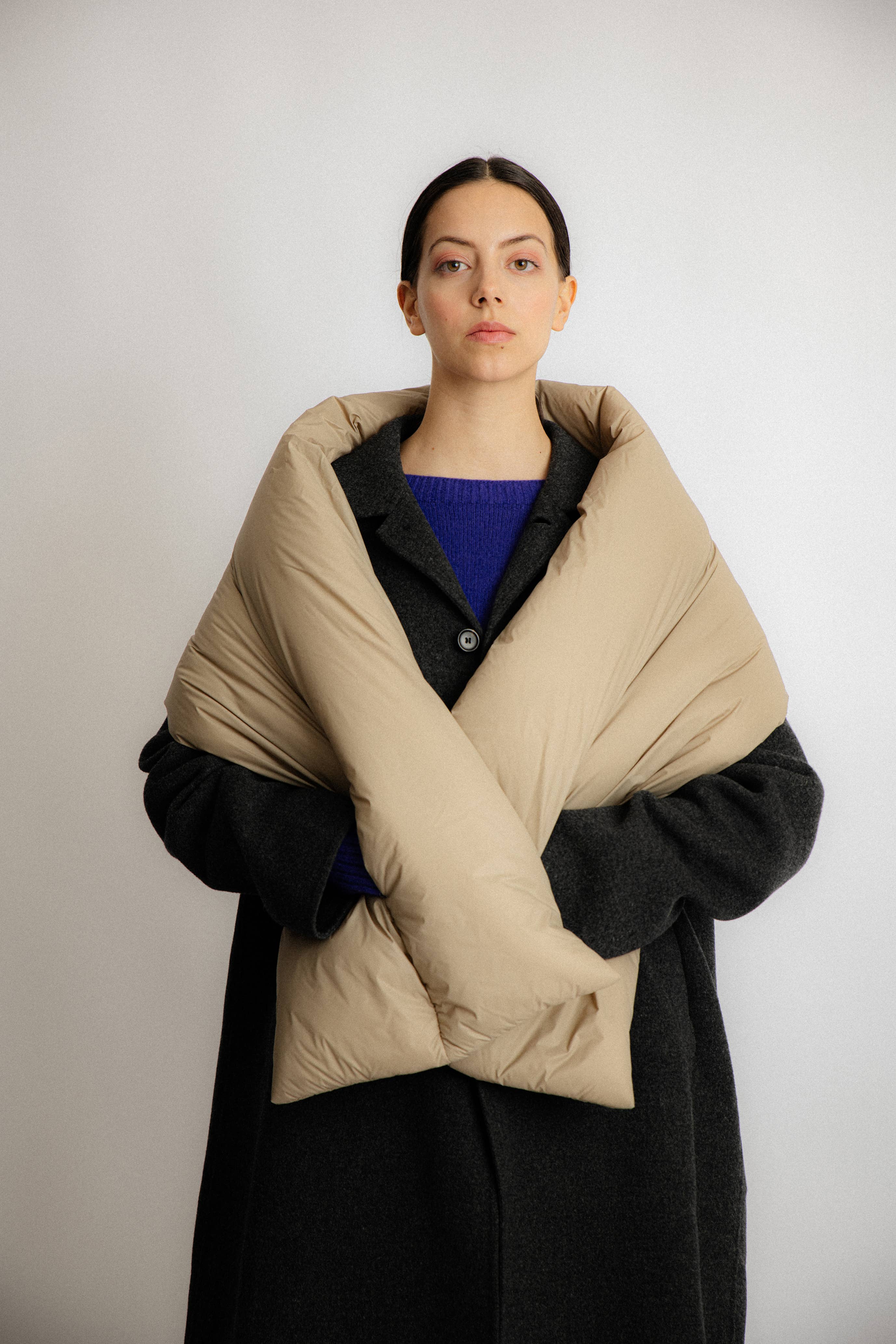 Abstract - Wholesale Scarf - Unisex - Padded water repellent nylon vest with pockets3