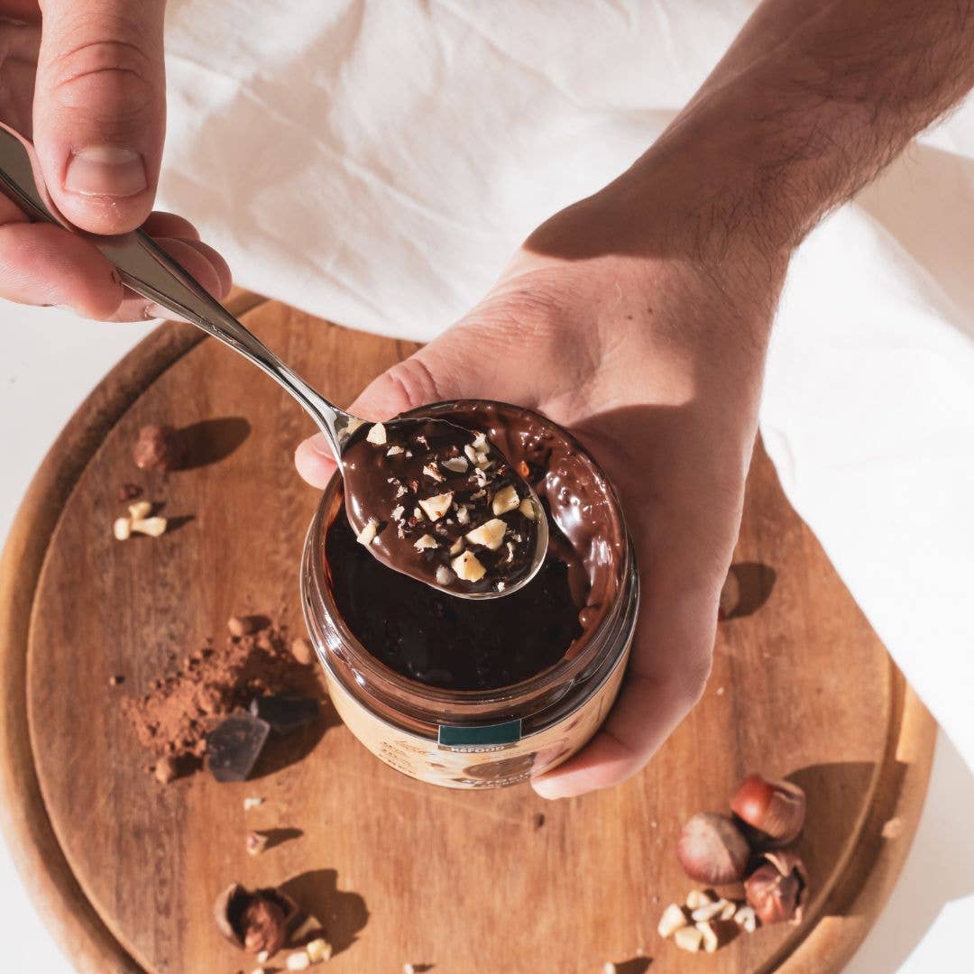 KeFood - Wholesale Nut Butter - KETOCIOK CRUNCHY 250G CREAM WITH HAZELNUT AND COCOA CRUNCH WITHOUT SUGAR4