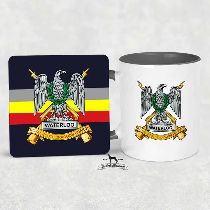 ROYAL SCOTS DRAGOON GUARDS - MUG and COASTER SET for wholesale by Thecraftyblackdog