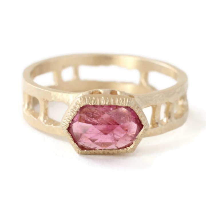 Wholesale Sacred Pillars Ring -Rose R919YG for wholesale by Linn.