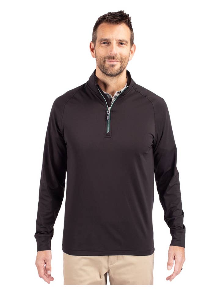 Cutter & Buck - Wholesale Sweatshirt - Men's - Cutter & Buck Adapt Eco Knit Stretch Big & Tall 1/4 Zip