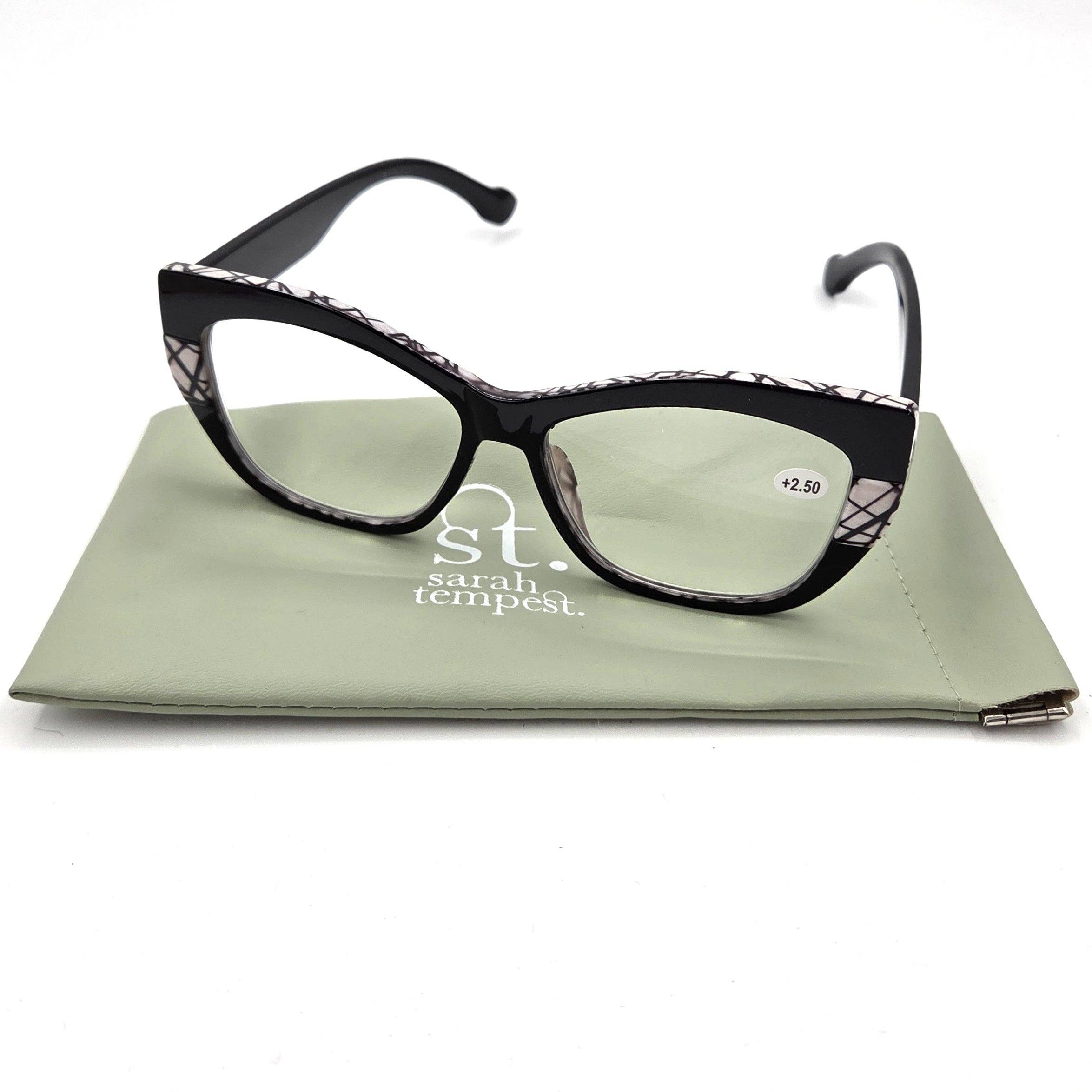 Tempest Designs – Óculos - Mulher por atacado – Óculos de leitura clássicos de 2 tons2