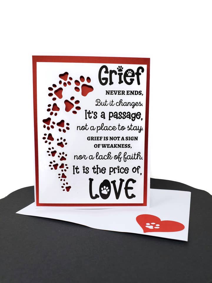 Tarjeta de simpatía para mascotas para venta al por mayor de Misfit Manor Shop