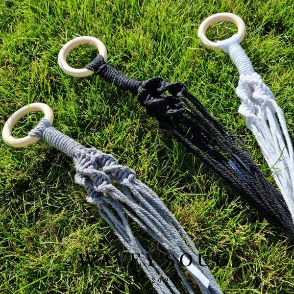 monochrome plant hangers for wholesale by AJ Handmade